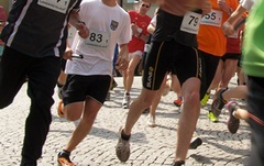 Läufer während eines Wettkampfes