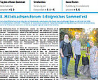 Titelblatt des Mittelsachsenkuriers mit Beschriftung Mittelsachsenkurier, einem Foto und redaktionellem Text.