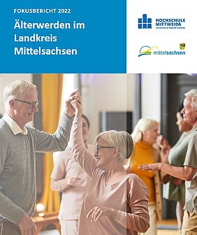 Titelbild des Berichts mit tanzenden älteren Menschen